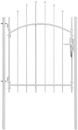 Garden gate steel 1 × 2 m white - Fence Gate