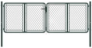 Garden gate steel 300 × 75 cm green - Fence Gate