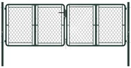 Garden Gate Steel 300 × 100cm Green - Fence Gate