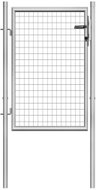 Garden gate galvanized steel 105 × 150 cm silver - Fence Gate