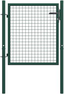 Fence gate steel 100 × 75 cm green - Fence Gate