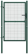 Fence gate steel 100 × 150 cm green - Fence Gate