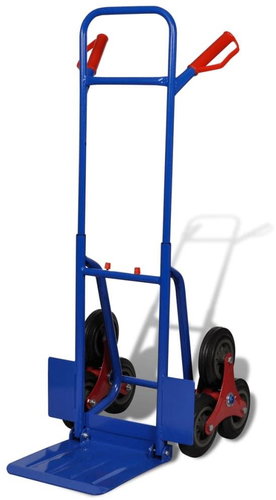 Skládací rudl na pytle s 6 kolečky modrý - Vozík - Hlavný obrázok