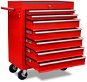 Red workshop tool trolley 7 drawers - Tool trolley