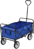 Skládací ruční vozík ocelový modrý - Vozík