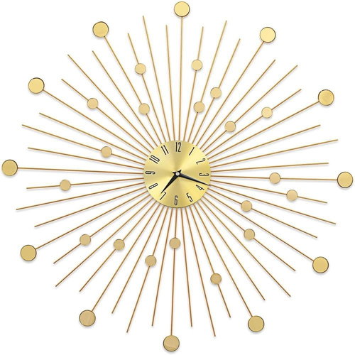 Wall Clock Metal 70cm Gold - Wall Clock - Main image