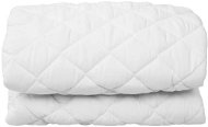 Quilted mattress protector white 120 × 200 cm lightweight - Mattress Protector