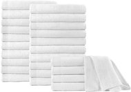 Towels 25 pcs cotton 350 g/m2 70 × 140 cm white - Bath Towel