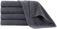 Towels 5 pcs cotton 450 g/m2 70 × 140 cm anthracite - Bath Towel