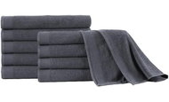 Sauna towels 5 pcs cotton 450 g/m2 80 × 200 cm anthracite - Bath Towel
