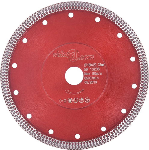 Diamond cutting wheel with holes steel 180 mm - Diamond Disc - Main image