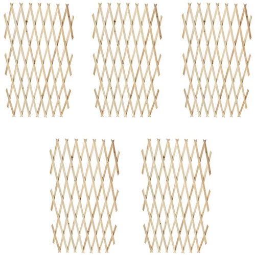 Trellis 5 pcs solid wood 180 × 90 cm - Fence - Main image