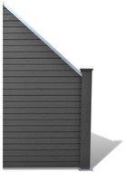Fence piece WPC 105 × (105-185) cm grey - Fence Components