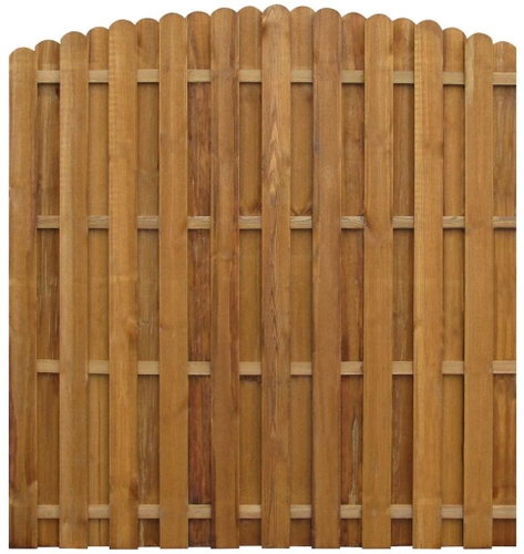 Anti-view fence impregnated pine 170 × (156-170) cm - Fence - Main image