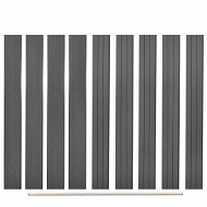 Replacement fence boards 9 pcs WPC 170 cm grey - WPC Picket