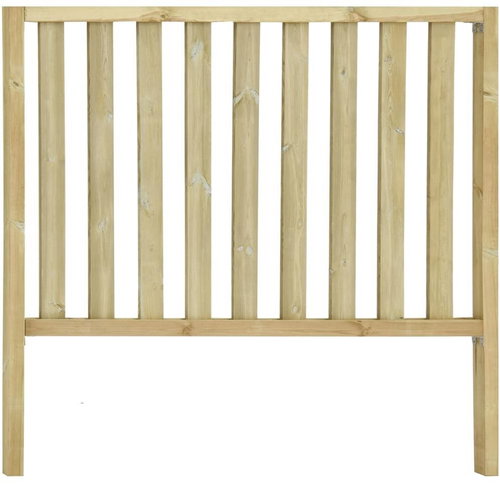 Garden fence with 2 posts impregnated pine 182 × 170 cm - Fence - Main image