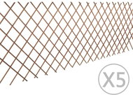 Willow trellis fence 5 pcs 180 × 90 cm - Fence