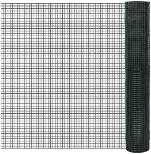 Fencing for hen house galvanized steel 1 × 25 m green - Wire Mesh - Main image