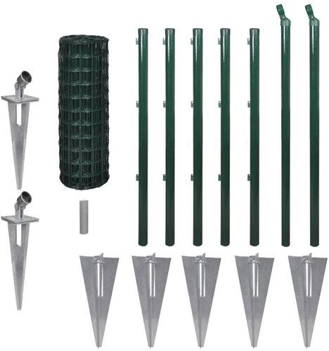 Euro fence steel 10 × 0,8 m green - Fence - Main image