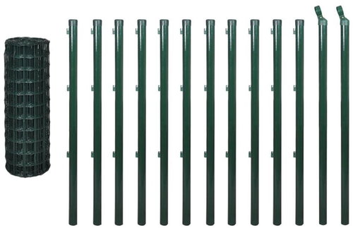 Euro fence steel 25 × 0,8 m green - Fence - Main image