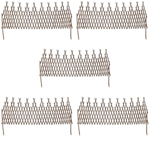 Willow trellis fence 5 pcs - Fence - Main image
