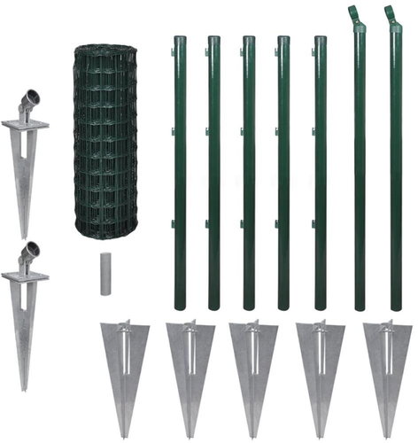 Euro fence steel 10 × 0,8 m green - Fence - Main image