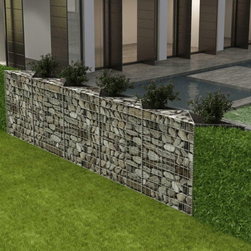 Gabion basket galvanized steel 300 × 30 × 100 cm - Gabion - Main image