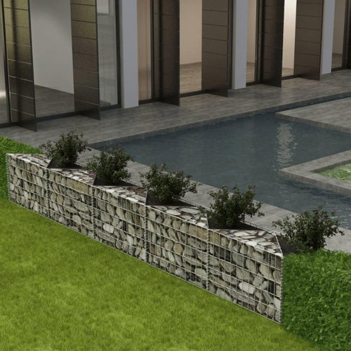 Gabion basket galvanized steel 300 × 30 × 50 cm - Gabion - Main image
