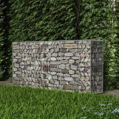 Gabion basket galvanized steel 200 × 50 × 100 cm - Gabion - Main image