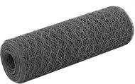 Fencing for chicken coop PVC steel layer 25 × 0,5 m grey - Wire Mesh