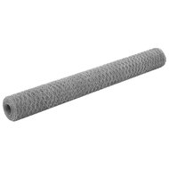 Hen house mesh galvanized steel 25 × 1,2 m silver - Wire Mesh