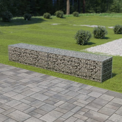 Gabion wall with galvanized steel lids 300 × 50 × 50 cm - Gabion - Main image