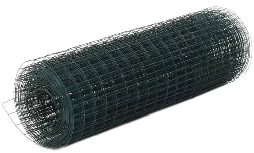 Fencing for chicken coop steel PVC layer 25 × 0,5 m green - Wire Mesh - Main image