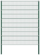 Fence piece with posts iron 1,7 × 2 m green - Fence Components