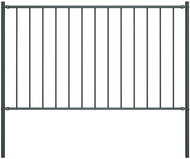 Fence section with posts steel powder coated 1,7 × 0,75 cm angular - Fence Components