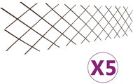 Willow trellis fences 5 pcs 180 × 60 cm - Fence