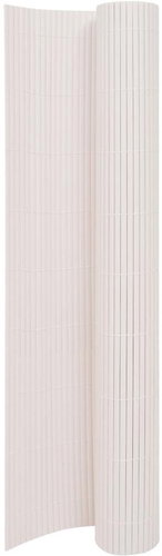 Double-sided garden fence 170 × 300 cm white - Fence - Main image