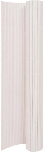 Double-sided garden fence 170 × 500 cm white - Fence - Main image