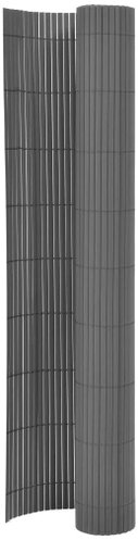 Double-sided garden fence 170 × 500 cm grey - Fence - Main image