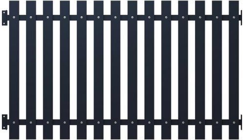 Fence panel anthracite 170,5 × 100 cm powder coated steel - Fence Panel - Main image