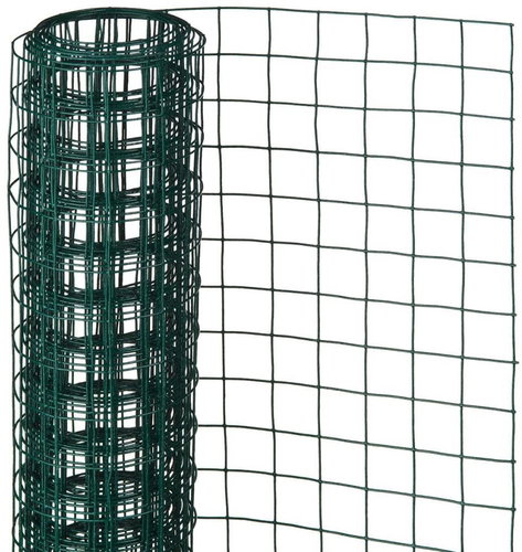 Nature Wire mesh square 0,5x5m 13 mm green plastic coated steel - Wire Mesh - Main image