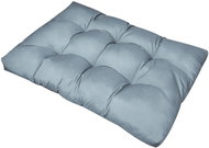 Grey upholstered seat pad 120 × 80 × 10 cm - Cushion
