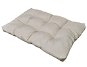 Sandy white upholstered seat pad 120 × 80 × 10 cm - Footstool