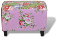 Patchwork footstool, floral motif - Footstool