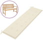 Garden bench seat, cream, 180x50x3 cm - Chair Cushion