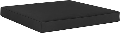 Pallet furniture cushion 60 × 61,5 × 6 cm black textile - Cushion - Main image