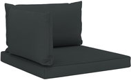 Pallet sofa cushions 3 pcs anthracite textile - Cushion