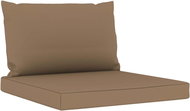 Pallet sofa cushions 2 pcs taupe textile - Cushion