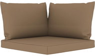 Pallet sofa cushions 3 pcs taupe textile - Cushion