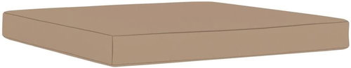 Pallet furniture cushion 60 × 61,5 × 6 cm taupe textile - Cushion - Main image
